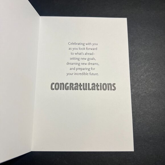 Lot of 12 Hallmark Heartline Graduation Cap Diploma Greeting Cards 6.75 x 4.75" - Picture 3 of 5